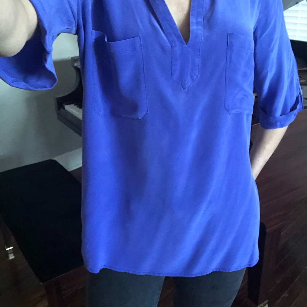 Blue Rory Beca Silk Blouse